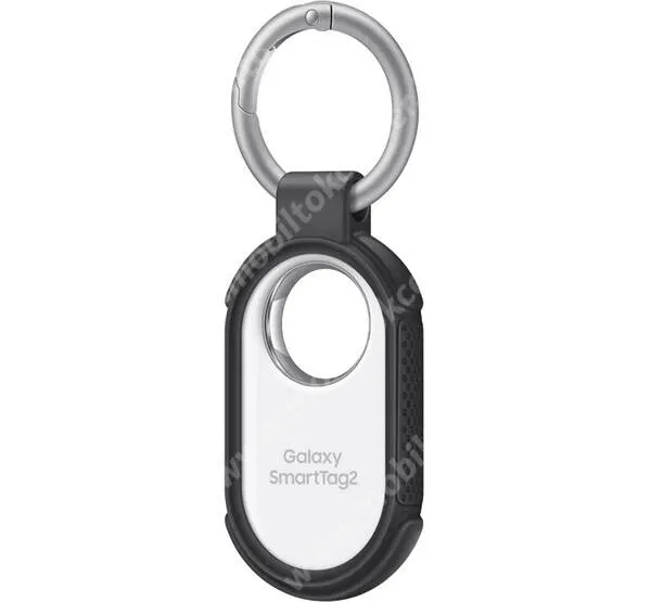SAMSUNG szilikon védő tok Samsung SmartTag2-höz - FEKETE - kulcstartó, csúszásmentes mintázattal, ERŐS VÉDELEM! - EF-RT560TBEGWW - GYÁRI