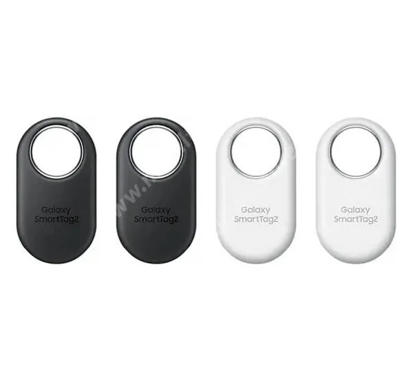 SAMSUNG SmartTag2 bluetooth nyomkövető - FEHÉR / FEKETE - 4db, kulcstartóra, táskára, autóba, IP67, CR2032 elem akár 500nap, valós idejű nyomkövetés - EI-T5600KWEGEU - GYÁRI