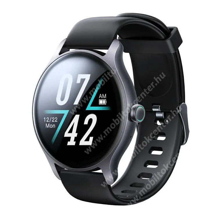 JOYROOM bluetooth okosóra, v5.1, Aktivitásmérő, Telefonhívás, Vízálló, IP68, Szilikon szíjjal, Sötétszürke