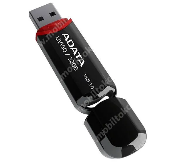 ADATA pendrive, USB Stick, USB 3.0, 32GB, AUV150, Fekete, Piros