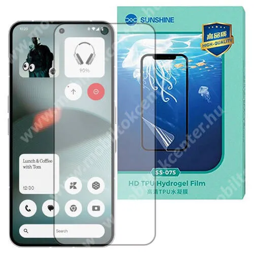 Nothing Phone (3), SUNSHINE Hydrogel TPU képernyővédő fólia, Ultra Clear, ÖNREGENERÁLÓ!, 1db, TOKBARÁT