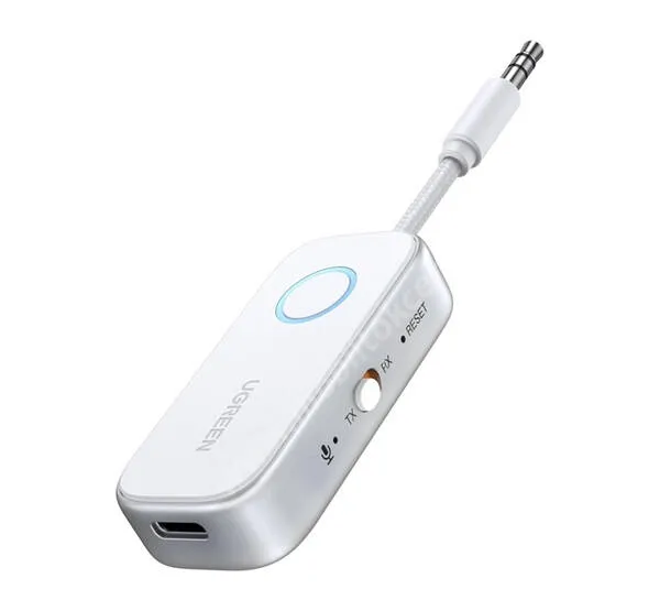 UGREEN bluetooth audió adapter, USB-C, v5.4, 3,5mm jack, AUX, CM872, Fehér