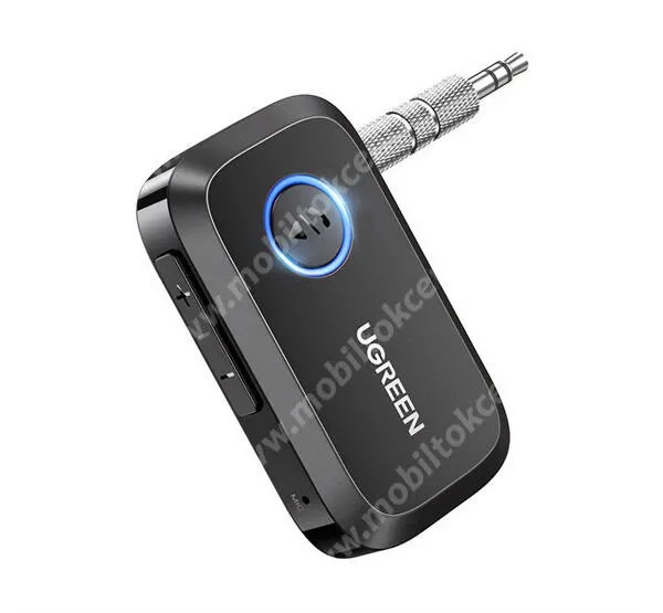 UGREEN bluetooth audió adapter, v5.3, 3,5mm jack, AUX, CM596, Fekete